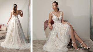 Robe de mariée Belline 💎 Collection Bohème par Émie SaintGermain [upl. by Notlrac]