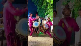 Chinioti Dhol Style 😱🥁😱 very beautiful Dhol performance Dhol master Saqlain Shaikh viral shorts [upl. by Tdnerb]