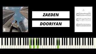 Zaeden  dooriyan BEST PIANO TUTORIAL amp COVER [upl. by Ulita511]