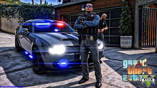 Playing GTA 5 As A POLICE OFFICER Detective Ep 3 GTA 5 Lspdfr Mod 4K [upl. by Ahsinned956]