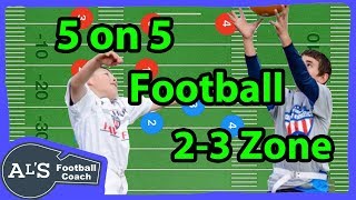 5 on 5 Flag Football 23 Zone Defense [upl. by Berget261]