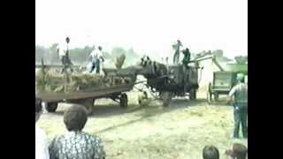 Rumely Oil Pull Powering McCormick Deering Threshing Machine [upl. by Gladi]