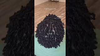 Short micro locs using the interlocking technique browardloctician [upl. by Sonitnatsnok]