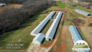 4 Breeder Houses with 38 acres in Franklin County Georgia [upl. by Kcirttap]