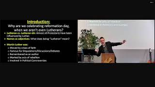 20241027 Sermon  Reformation Sunday  Martin Luthers 95 Theses  Romans 11617 32326 [upl. by Yhpos858]