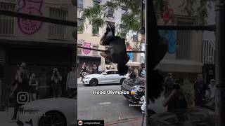 Crazy Olympic Athleticism In The Hood olympics puttinginwork olympics2024 paris2024 hoodsport [upl. by Nesahc]