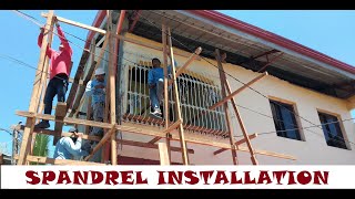 How to install spandrel and what materials to be use  ACE TV PH [upl. by Barvick]