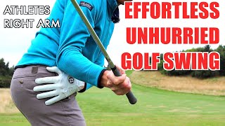 How to gain an EFFORTLESS UNHURRIED GOLF SWING [upl. by Losiram658]