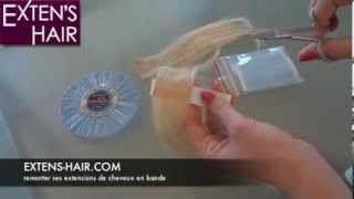 Comment remonter ses extensions en bandes  EXTENS HAIR tuto [upl. by Onoitna]