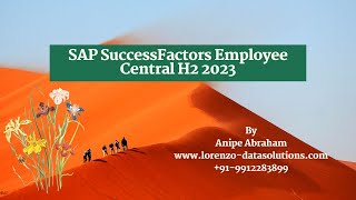 SAP SuccessFactors Employee Central H2 2023 [upl. by Eustace]