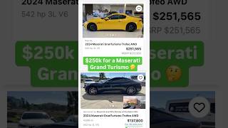 Buy a used Maserati Grand Turismo and save 114k 🤯 maserati ghibli ferrari inflation ytshort [upl. by Diraj383]