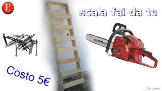 Costruire una scala in legno € 5  con tutorial [upl. by Bullard]