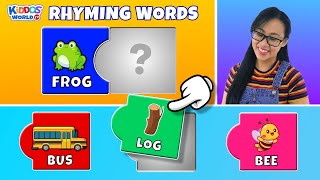 Learning Rhyming Words  Do They Rhyme Matching Game Activity [upl. by Berey]