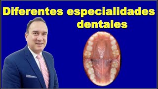 CUÁLES SON LAS PRINCIPALES ESPECIALIDADES EN ODONTOLOGÍA DENTALES [upl. by Einor]