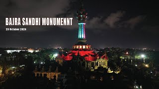 BAJRA SANDHI MONUMENT DENPASAR BALI  NIGHT TIME  DJI AIR 3S [upl. by Pippo231]