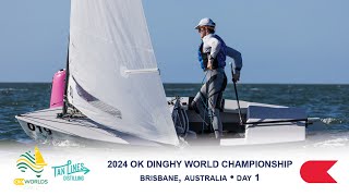 Highlights from the 2024 OK Dinghy World Championship Day 1 [upl. by Galang]