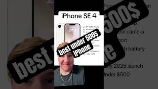 iPhone SE 4 ￼ under 500 ￼iphone iphonese4 apple viralvideo popular tech news newiphone [upl. by Inor]