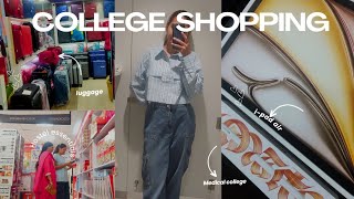 Shopping 🛍️ for medical college Hostel essentials iPad Air unboxing stationary items [upl. by Nodyarb]