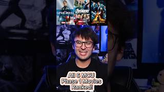 All 6 MCU Phase 1 Movies Ranked [upl. by Sass]