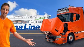 FERRY BACK TO UK IN A SCANIA TCAB  I GO TRUCK SHOPPING  PT 2  truckertim [upl. by Khalin]