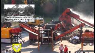 Metall und Holzanlage  metal and wood plant  Recycling Aktiv Exhibition 2013 [upl. by Eniar]