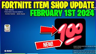 4 NEW JAM TRACKS Fortnite Item Shop February 1st 2024 Fortnite BR [upl. by Ariam]