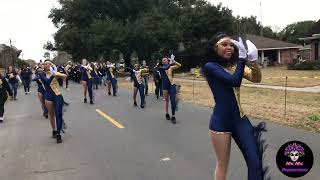 Carencro High quotGolden Bruinquot Marching Band  40th Carencro Mardi Gras Parade 2024  Carencro LA [upl. by Hamnet]