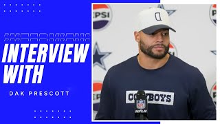 Dak Prescott Postgame Week 9 DALvsATL  Dallas Cowboys 2024 [upl. by Learsi]