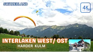 INTERLAKEN SWITZERLAND  HARDER KULM  TOP TRAVEL DESTINATION  4K 🛫  WALKING TOUR [upl. by Annaik]