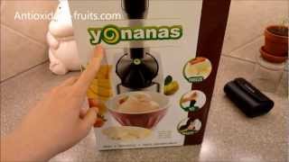 Yonanas Healthy Dessert Maker  Ice Cream Treat Maker Arrives for Review  Antioxidantfruits [upl. by Jaunita]