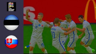 Estonia vs Slovakia Highlights  Nations League 2024 [upl. by Derfiniw679]