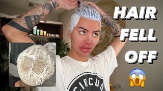 HAIR FELL OFF HAIR ROUTINE  STORYTIME [upl. by Ennaylime]