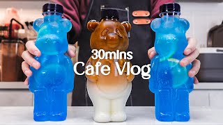 🤎🥤카페 브이로그 30분 모아보기🥤🤎30mins Cafe Vlog카페브이로그Cafe VlogASMRTasty Coffee71 [upl. by Yaf]