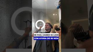 El gran cambio de look de Rodrigo De Paul con ayuda de su hija de cara a la final contra Colombia [upl. by Sublett]