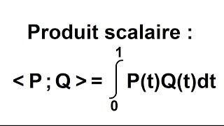 Produit scalaire avec des polynômes [upl. by Akenahs]