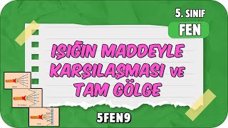 Işığın Maddeyle Karşılaşması ve Tam Gölge📗 tonguçCUP 3Sezon  5FEN9 2024 [upl. by Lleuqram]