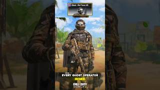 EVERY GHOST SKIN IN COD MOBILE 😍 15 SKINS [upl. by Anivek]