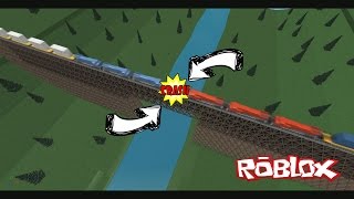 The Trestle ROBLOX Bridge Train Crashes [upl. by Gathers]