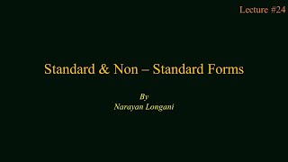 Standard amp Non Standard Forms  Boolean Expression [upl. by Nyrac115]