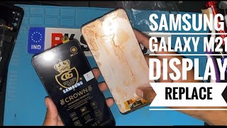 Samsung Galaxy M21 Display Replacement 2022 [upl. by Aneeroc]