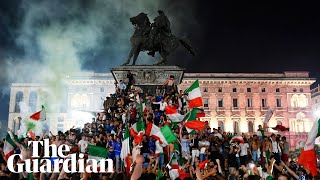 Italians celebrate Euro 2020 victory You cant feel better than this [upl. by Luella]