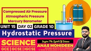 G10  U15  HYDROSTATIC PRESSURE  DAY 02  10TH OF OCT  SCIX SCIENCE CLASS  ANAS MOHIDEEN [upl. by Storfer]