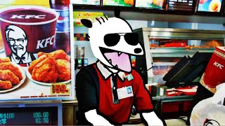 I BECAME A KFC WORKER FOR A DAY  FUNNY MOMENTS [upl. by Llerdna]