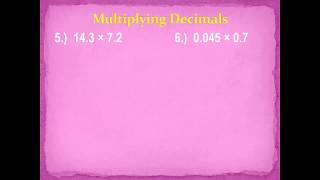 Adding Subtracting Multiplying and Dividing Decimals  Mrs Renfro [upl. by Verger627]