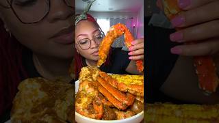 King Crab 🦀 Seafood boil mukbang [upl. by Cloris918]