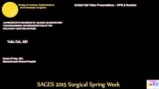 LAPAROSCOPIC REVISION OF JEJUNOJEJUNOSTOMY FOR RECURRENT INTUSSUSCEPTION AFTER ROUXENY GASTRIC BY [upl. by Hafeetal806]