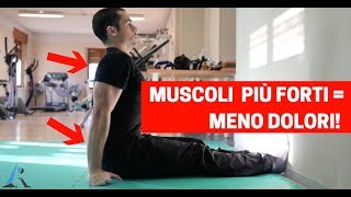 Muscoli più FORTI e più SCIOLTI MENO DOLORI allenamento SEMPLICE ed EFFICACE [upl. by Yllier]