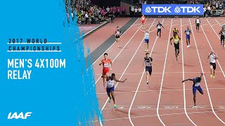 Mens 4x100m Relay Final  IAAF World Championships London 2017 [upl. by Mendoza]