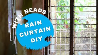 Rain Curtain DIY with beads  Glass crystal beaded curtains  DIY Crystal Curtain  My Vlogy [upl. by Nylarak]