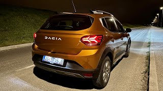 DACIA SANDERO Stepway 2023 at night  new LED lights exterior amp interior Expression TCe [upl. by Reace]